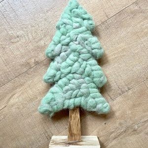 World Market decorative wool Christmas tree